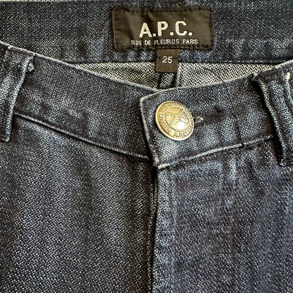 A.P.C. Rue de Fleurus Paris Button Fly Slim Straight Jean 25 - Picture 2 of 9